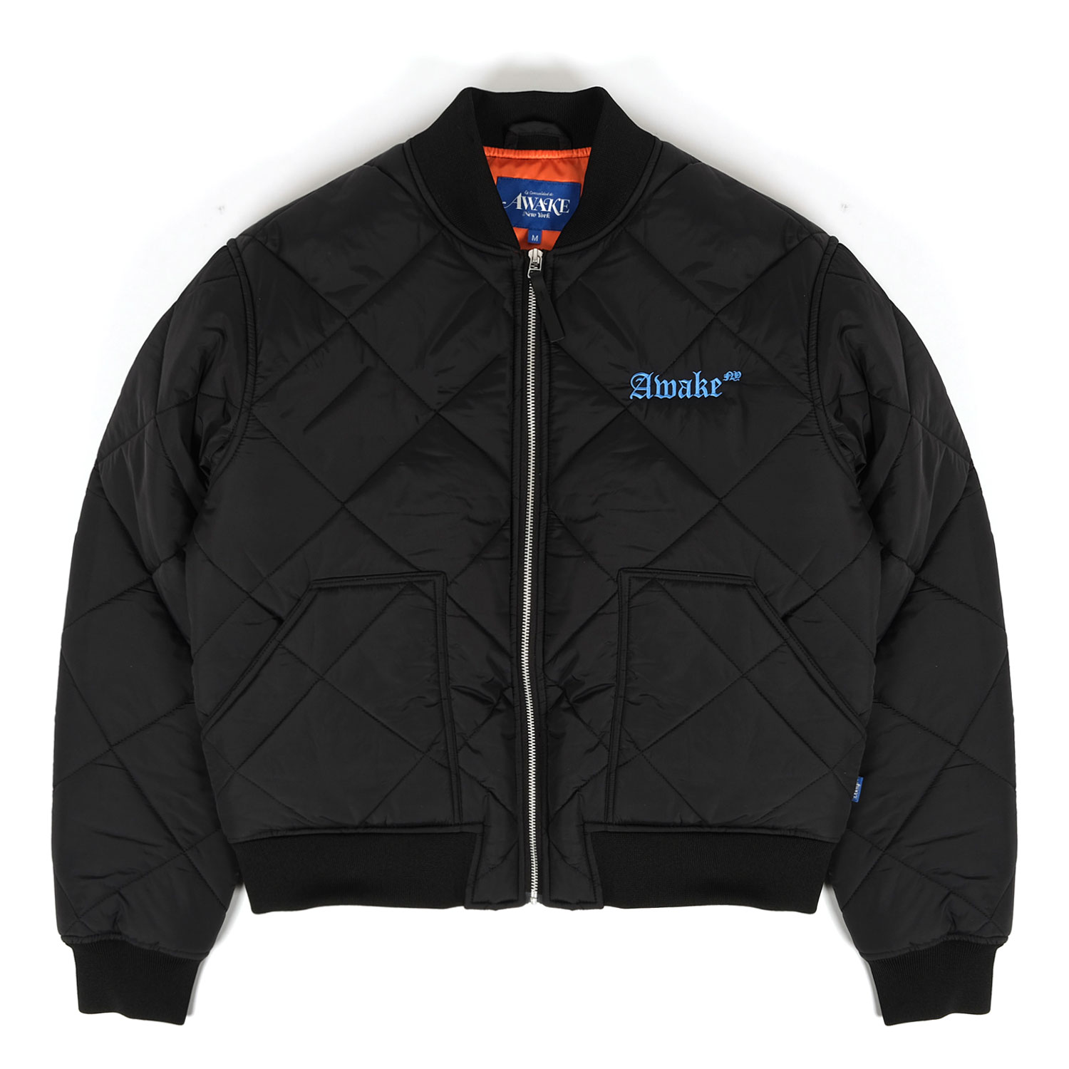 Awake NY Quilted Patch Bomber Jacket