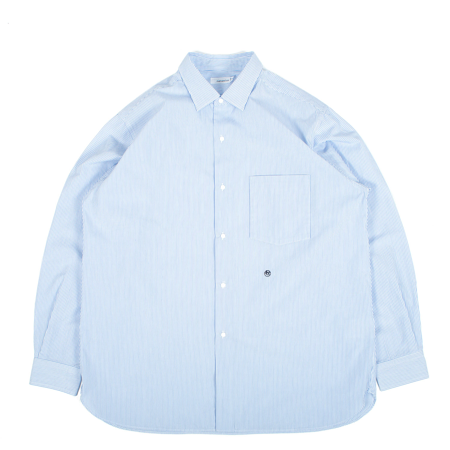 Nanamica Regular Collar Stripe Wind Shirt | FIRMAMENT