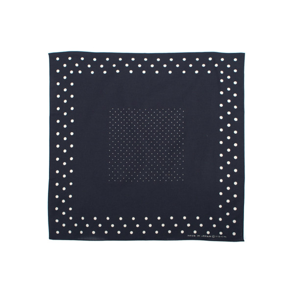 Visvim Cotton Silk Chambray Bandana 01 Black 0125103003001