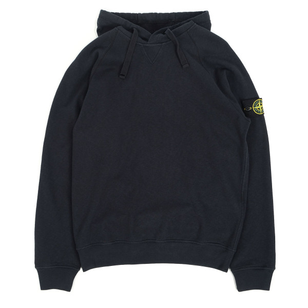 Stone Island Garment Dyed OLD Effect Raglan Hooded Sweatshirt