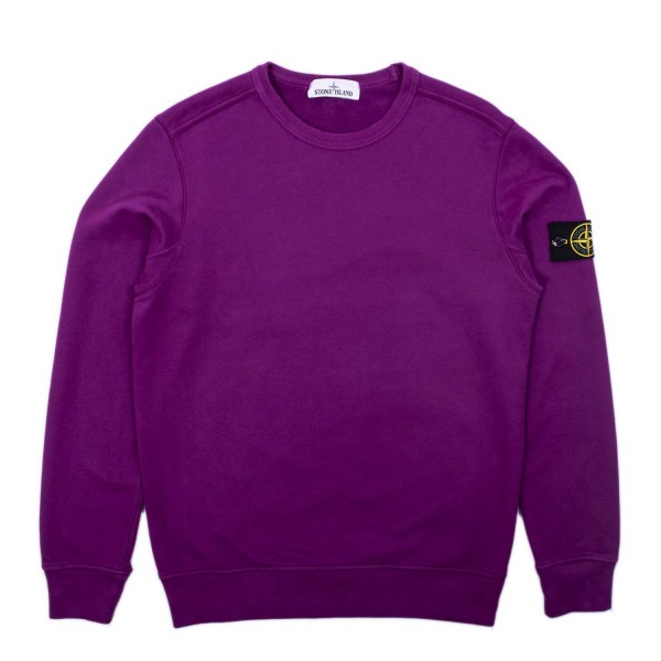 Stone Island Brushed Cotton Crewneck Sweatshirt